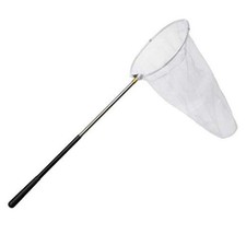 Insect and Butterfly Net with 12" Ring, Net Handle Extends to 59 Inches for