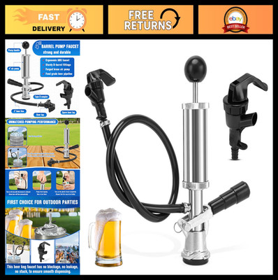 Keg Party Pump Kit - 4'' Keg Tap, Easy Keg Tapping System for Parties & Events