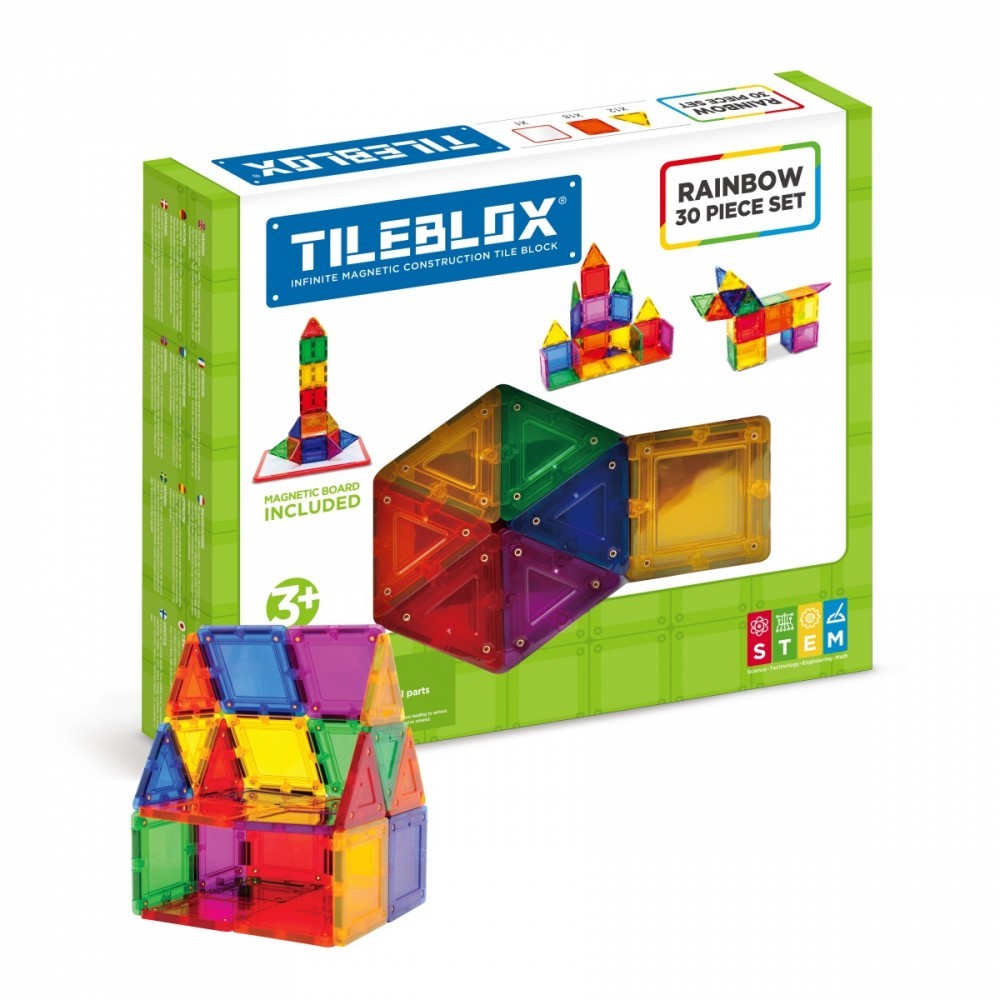 8809465534004 Набор магнитных блоков Tileblox Rainbow с магнитной доской Magformer 13390₽