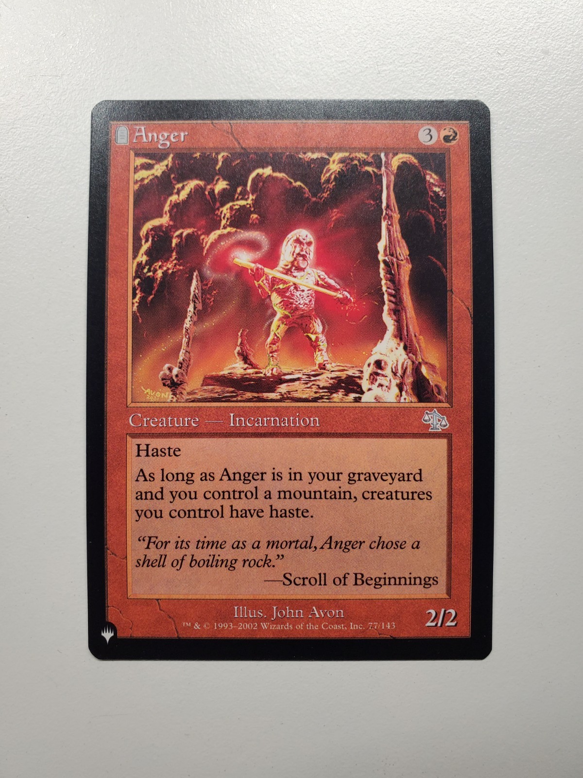 MTG Magic Anger Judgment 77 The List NM
