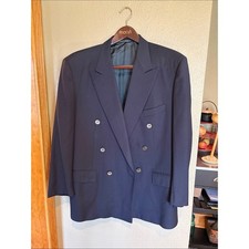 Corneliani Double-Breasted Dark Blue Blazer