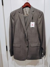 NWT Calvin Klein 3 Piece Wool Suit Extreme Slim Fit Grey 44L 37 Inch Waist
