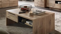Couchtisch Wohnzimmertisch Bellano Eiche Natur Graphit Mit Softclose 110X65 Cm