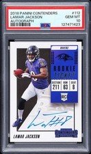 NFL HIGH END HOT PACK. GRADED CARD + ROOKIES. LAMAR JACKSON RC AUTO PSA 10 CHASE