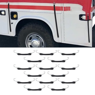 6'' Heavy Duty Rubber Tarpaulin Straps Tie Down Bungee Cords with Hooks