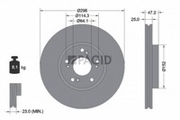 2X Pagid Bremsscheibe 54950N FüR Honda Accord 8 CU Tourer CW CU1 CW1 Dtec CU3