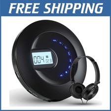 Personal CD Player with LCD Display and AUX Cable