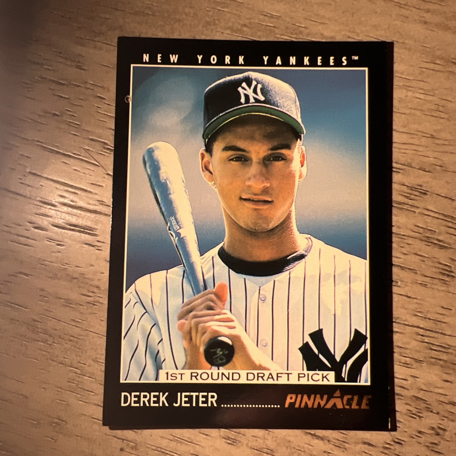 1993 Pinnacle - 1st Round Draft Pick Derek Jeter #457 (RC) Pinhole VG