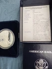 1999-P Proof American Silver Eagle Dollar $1 Box & COA US Mint