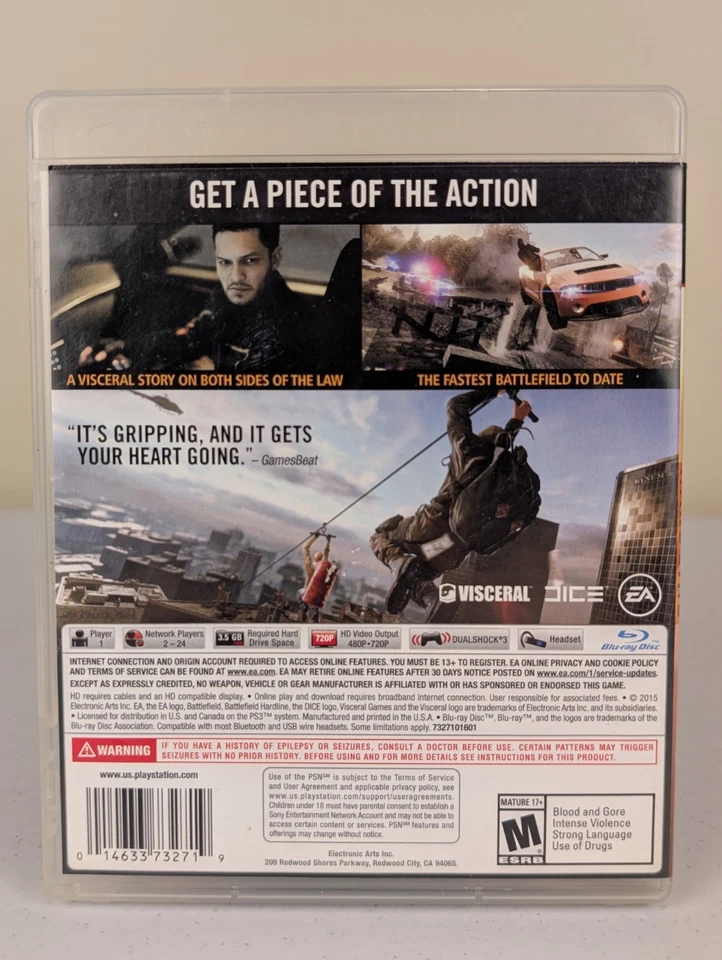 Battlefield Hardline (PlayStation 3 PS3)➡️CIB Complete  - Tested - Near Mint 📀! - Image 2 of 4