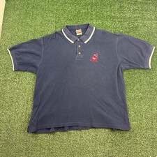 Vintage Cleveland Indians embroidered polo late 90s and has a good boxy fit 