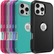 For iPhone 16 Pro Max/16/16e/16 Plus Case Hybrid Rugged Phone Cover Shockproof