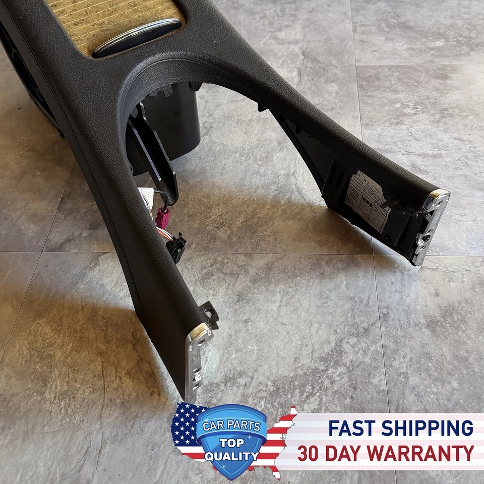 Mercedes W211 E350 E55 2005-2009 consola central reposabrazos unidad de almacenamiento negro OEM Foto 3 de 4