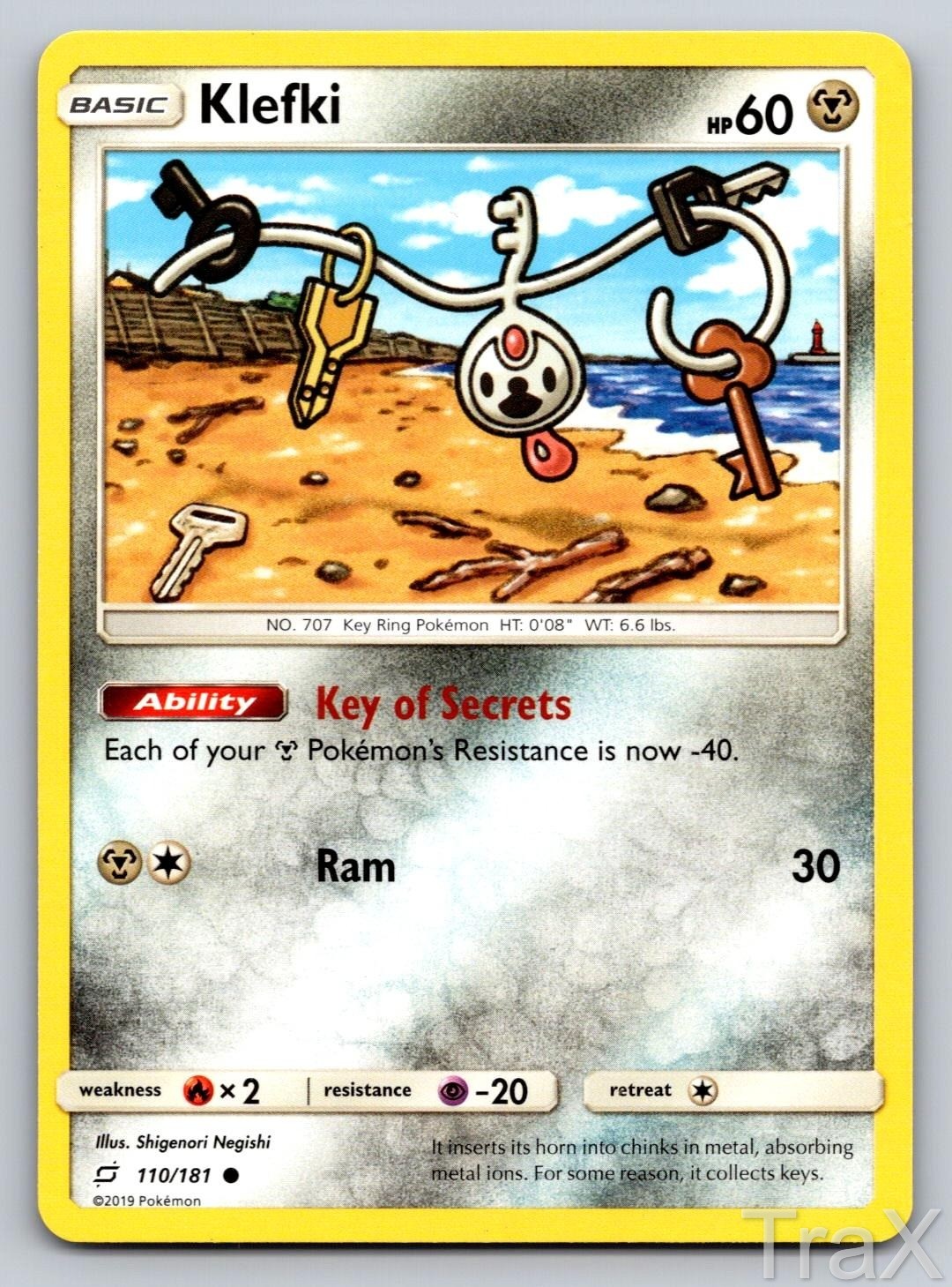 Klefki 110/181 Team Up Pokemon LP Common