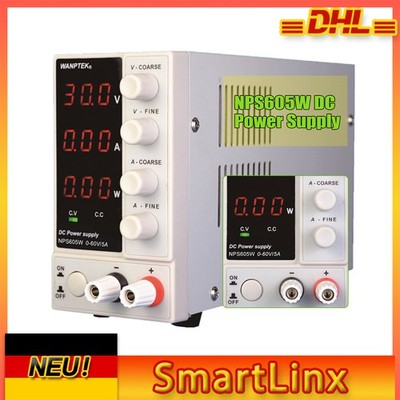 300W 0-60V 5A Labornetzgerät Labornetzteil Trafo Regelbar Netzgerät Power Supply