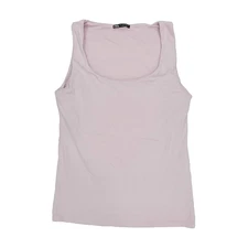 Zara Tank Top Shirt Womens Large Light Pink Stretch Workout Sleeveless Athletic