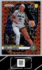 2024 Panini Prizm WNBA #93 Kamilla Cardoso Orange Velocity Prizms