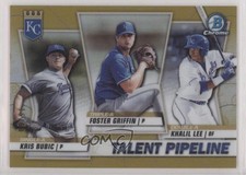 2020 Bowman Gold Refractor /50 Foster Griffin Khalil Lee Kris Bubic #TP-KCR r9d