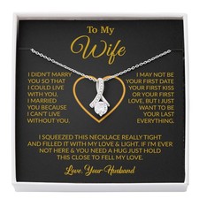 To My Wife Necklace, Christmas Gifts For Women, Anniversary Gift For Wife