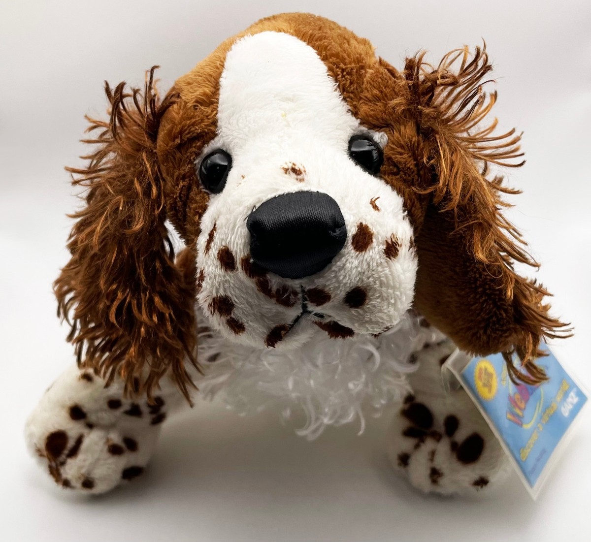 Ganz Webkinz Springer Spaniel Dog HM170 Plush Toy UNUSED CODE NEW