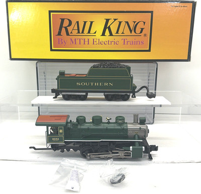 MTH RailKing 30-1384-1 Southern Green 0-6-0 Switcher Steam PS.2 O Used #1681 3v