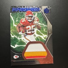 2020 Panini Elements Clyde Edwards-Helaire Supercharged Patch Cobalt RC /27