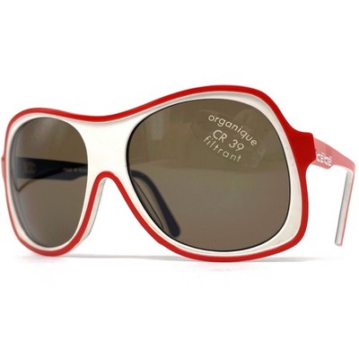 Vintage CEBE 778 bizarre sunglasses - France 1990's - White/Red - RARE - New