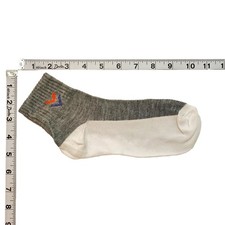 5 Pairs Men's Socks - Gray Top, White Bottom, Blue  Orange Chevron