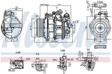 Kompressor Klimaanlage ** FIRST FIT ** NISSENS 890749 12V für MERCEDES GLE W166 Kompressor Klimaanlage ** FIRST FIT ** NISSENS 890749 12V für MERCEDES GLE W166