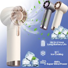 Portable Rechargeable Fan Mini Handy Fan Pocket Size Air Cooler USB w/ Battery