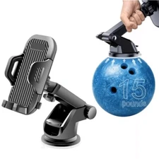 Universal 360° Mount Holder Car Windshield Stand For Mobile Cell Phone GPS Black