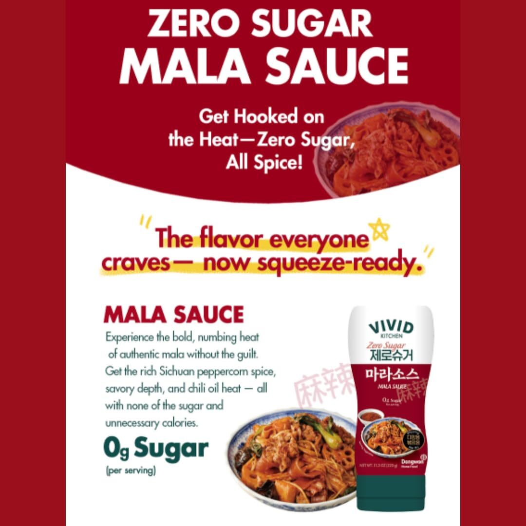 VIVID KITCHEN Low-Calorie Mala Sauce – No Preservatives, No Sugar – 2 Pack