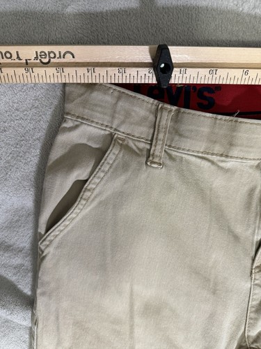 Boy's Levi's 502 Regular Taper Chino Khaki Jeans Slightly Stretch Sz 20th 30x32 - Picture 3 of 6