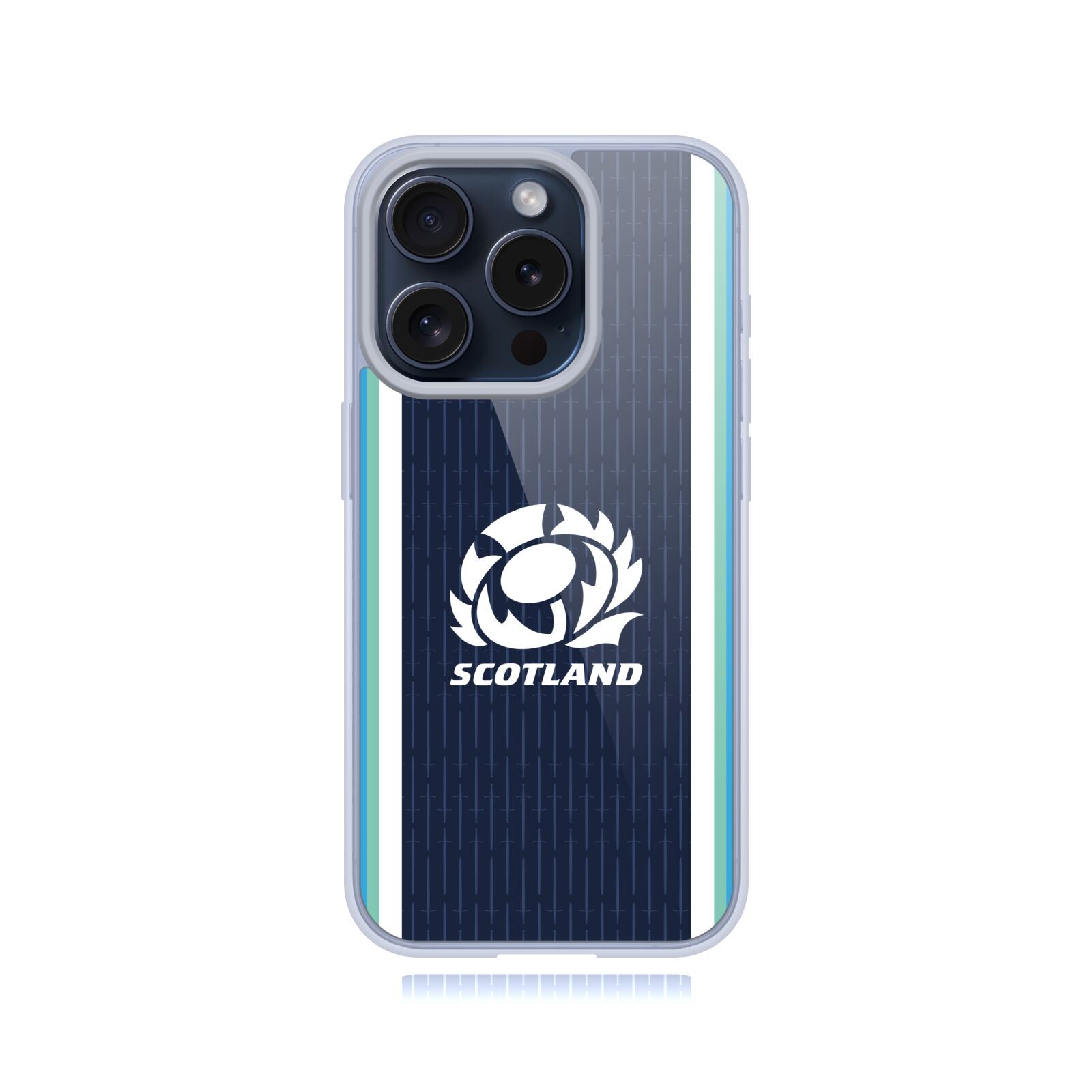 SCOTLAND RUGBY 2024/25 CREST KIT GEL CASE COMPATIBLE WITH APPLE iPHONE & MAGSAFE