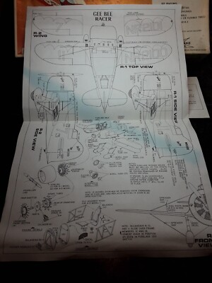 WILLIAMS BROS. - GEE BEE R-1 RACER- 1/32 - Model Kit #32-711-FREE