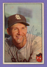 1953 Bowman Color #52 Marty Marion St. Louis Browns Signed Card (Dec'd 2011)