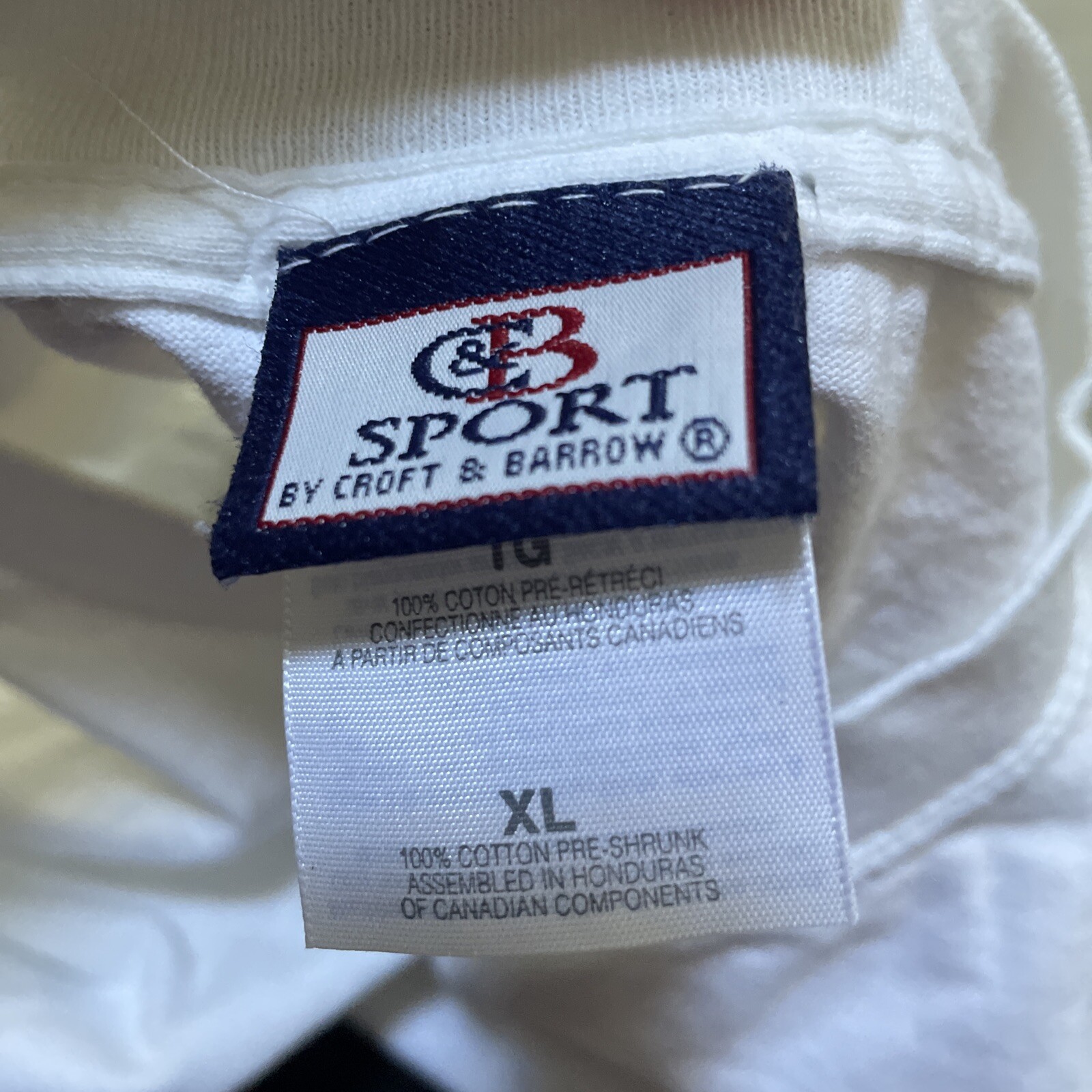 FILA T shirt bianca c&B canottaggio manica corta taglia XL