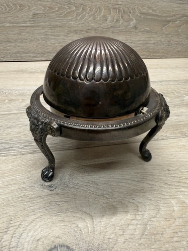Vintage Leonard Silver Plated Roll Top Dome Butter Dish - Picture 3 of 5