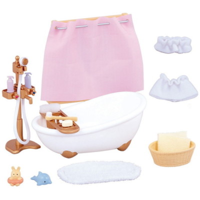 Sylvanian Families Calico Critters Bath & Shower Set