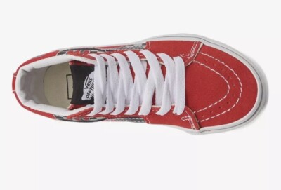 Vans Sk8-Hi Reflect Check Flame Racing Sneaker New Kids SIZES | eBay