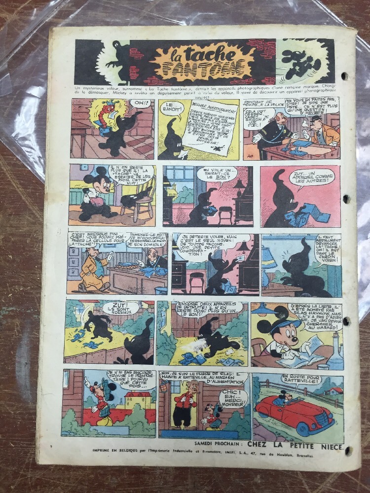 Mickey magazine 1951年　フランス　ガリ板刷り Mickey magazine 1951年フランスガリ板刷り