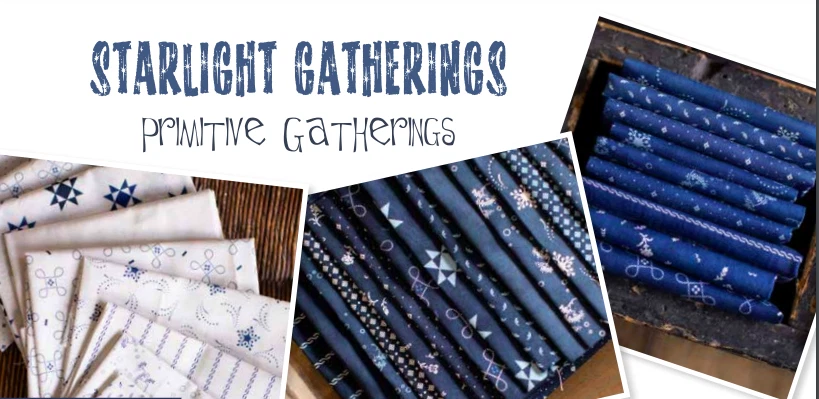 Moda STARLIGHT GATHERINGS Primitive FAT 1/8th BUNDLE 37 - 9" X 22" Quilt Fabric - Image 2 of 4