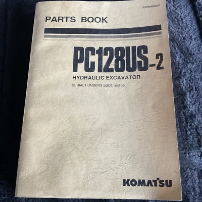 KAMATSU PC128US-2 Hydraulic Excavator Parts Book 