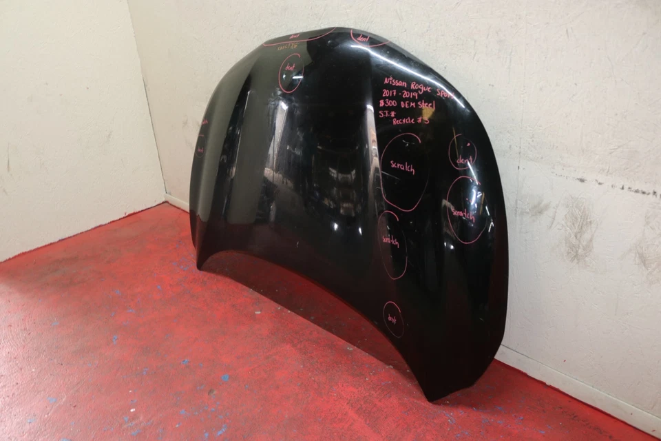 2017 2019 NISSAN ROGUE SPORT FRONT HOOD OEM STEEL Foto 3 de 4