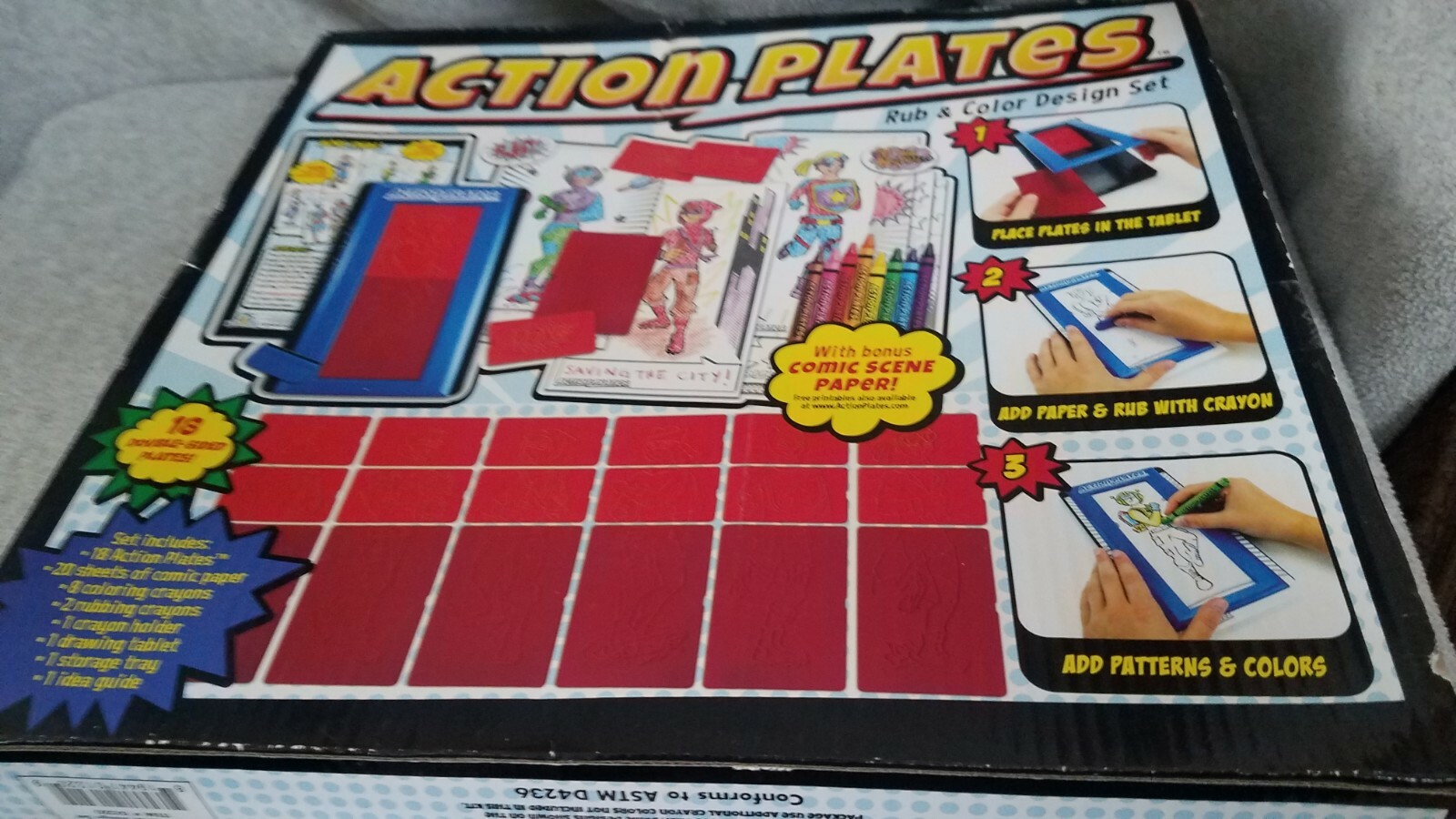 kahootz action plates drawing playset