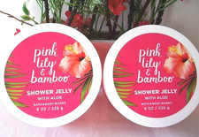 2 Bath Body Works Pink Lily Bamboo Shower Jelly Shower Gel