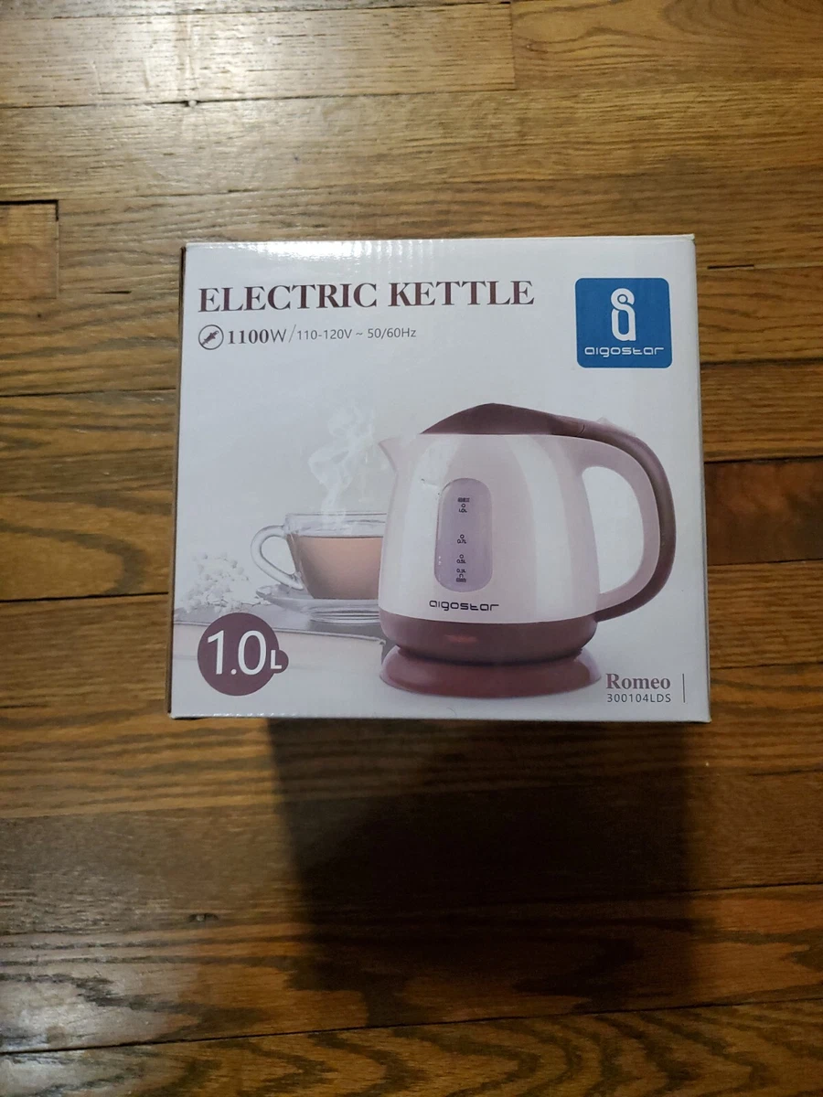 Aigostar Romeo Mini Electric Tea Kettle BPA Free 1.0L 1100W