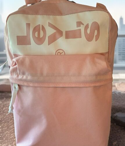 Levis Mini Light Pink Backpack Bookbag 14" X 10" Sports School New L Pack - Picture 3 of 14