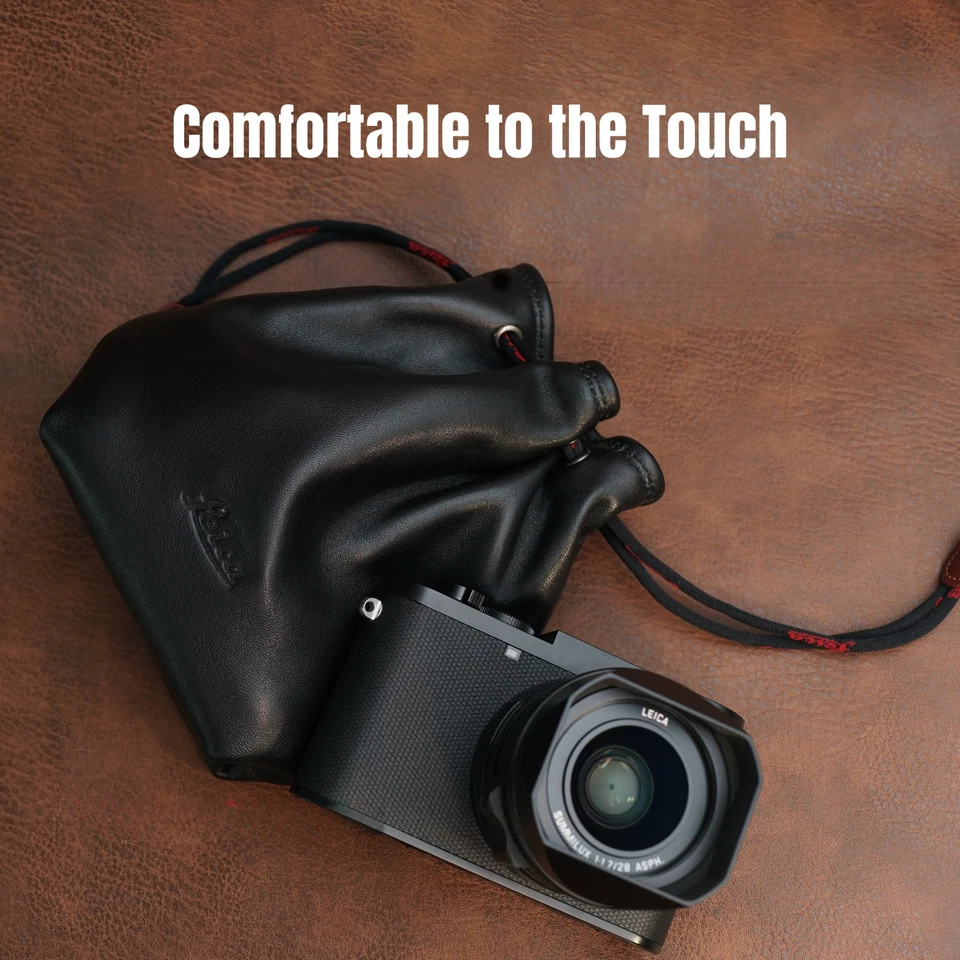 Funda de cuero genuino hecha a mano para cámara para Leica Q2 Q3 M 11 10 P 9 8 7 Foto 3 de 4