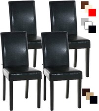 4er Set Esszimmerstuhl Ina Kunstleder Küchenstuhl Polsterstuhl Hochlehner Stuhl